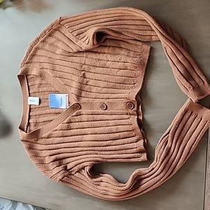 Long sleeve sweater crop top size L